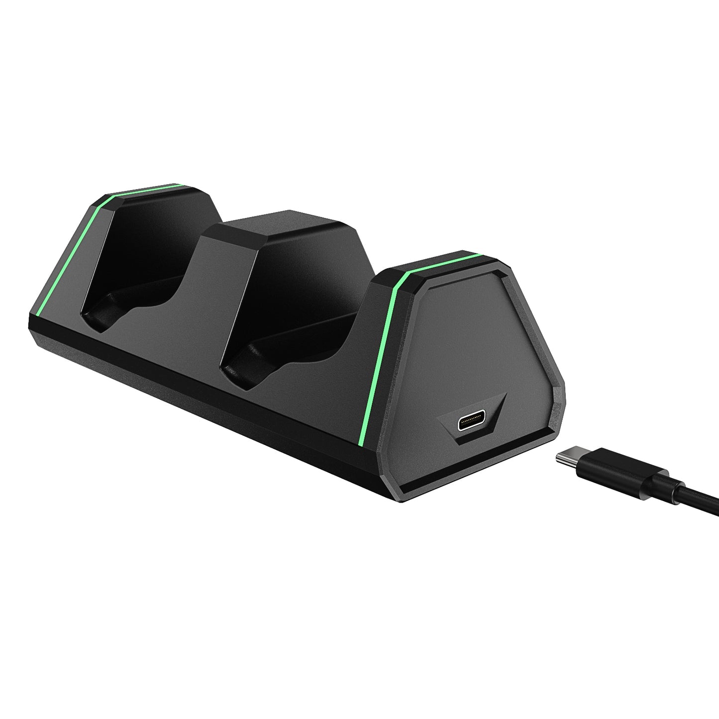 Rechargeable Battery Pack with Charging Dock – Compatible with Xbox Series X|S / Xbox One Controllers, Contact Charging Design, Includes 2 Batteries, 4 Covers, USB-C Cable
