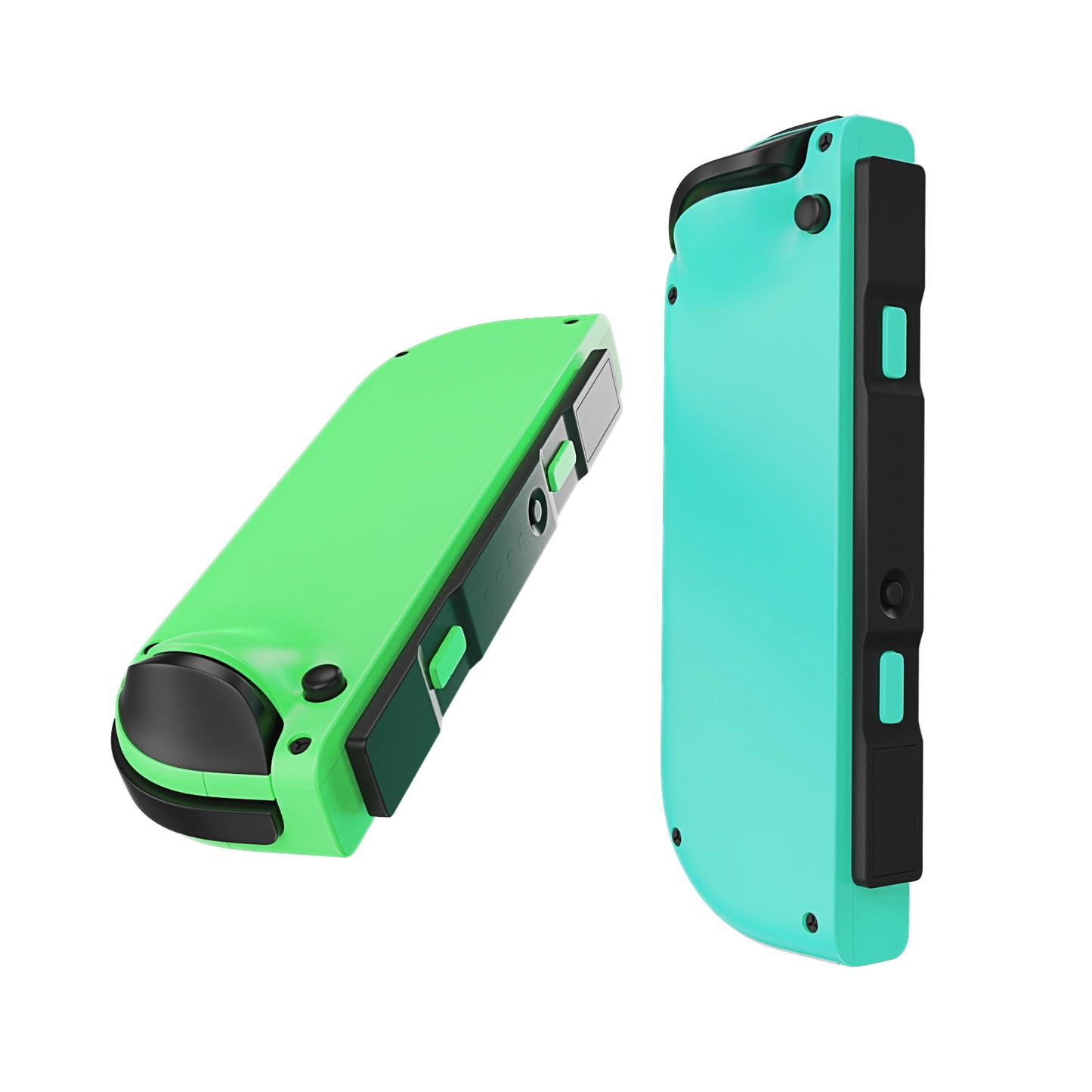 Wireless Left & Right Controller Compatible with Switch – Vibration, Screenshot, 16H Battery Life | Green & Blue Lightning