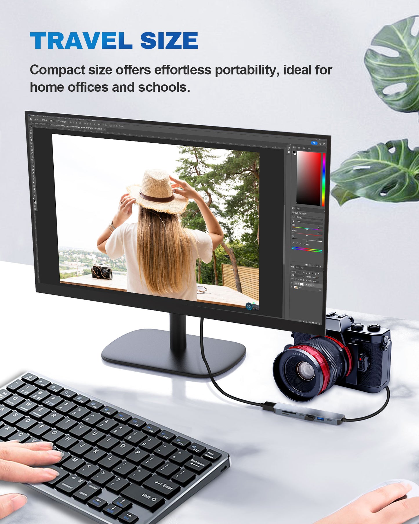 Atzeste 7 in 1 USB C Hub, USB C Adapter with 4K HDMI, 100W PD, 3 5Gbps Data Ports(1 USB-C & 2 USB 3.0), TF/SD Card Reader, USB Hub for Laptop, MacBook Pro/Air/Mac/Dell/HP/ASUS/Acer/Steam Deck