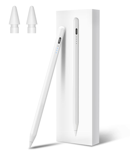 Atzeste Stylus Pen for iPad 2018-2024, Fast Charge iPad Pencil for iPad Air 3/4/5/M2, iPad Pro 11"/12.9"/M4, iPad Mini 5/6, iPad 6/7/8/9/10 with Palm Rejection, Tilt Sensitivity