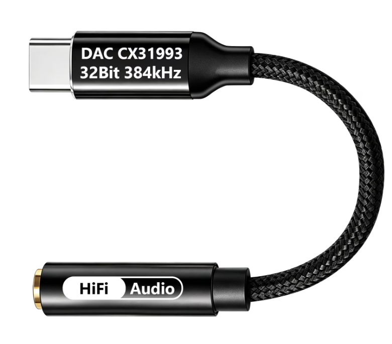 Atzeste USB C to 3.5mm Headphone Jack Audio Adapter, DAC CX31993 HiFi USB C to Aux Female Audio Dongle Compatible with iPhone 16/15 Series, iPad Pro, MacBook, Samsung Galaxy S24/S23/S22