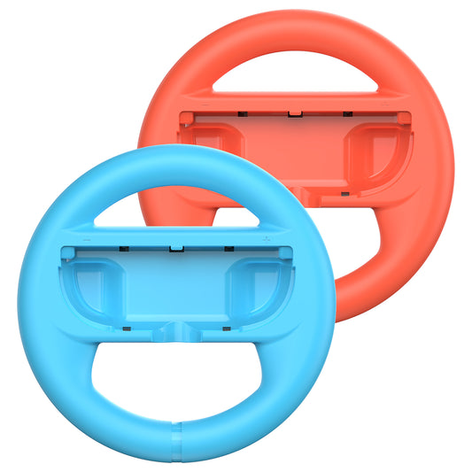 2-Pack Racing Wheel for Switch 2 Joy-Con – Compatible with Switch 2, ABS Material, Black Steering Wheel Grips for Motion Racing Games