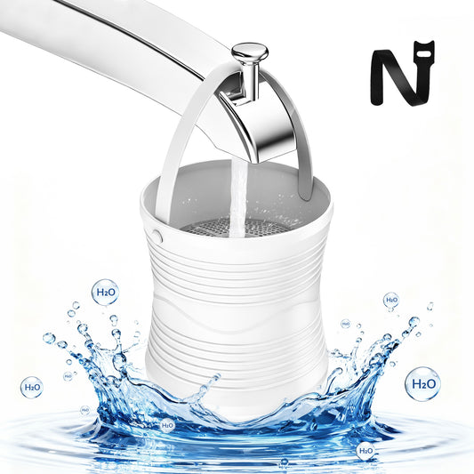 Atzeste Bath Filter for Tub Faucet, Bathtub Bath Water Filter, Hard Water Softener, 2500 Gallons, Removes Contaminants, Chlorine and Fluoride, BPA Free, for Softer & Healthier Skin