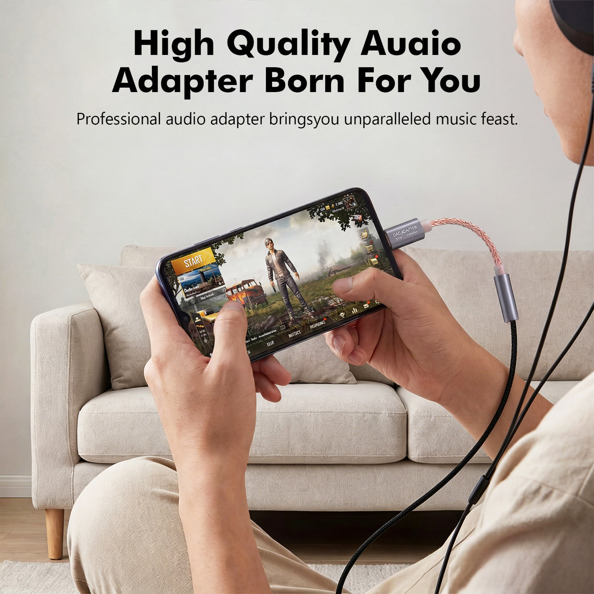 Atzeste USB C to 3.5mm Headphone Adapter, Realtek ALC5686 DAC Dongle, 32Bit/384kHz Hi-Res Audio, TRRS Mic & Volume Control, USB C to Aux Female Compatible with iPhone 16/15, iPad, MacBook, Galaxy