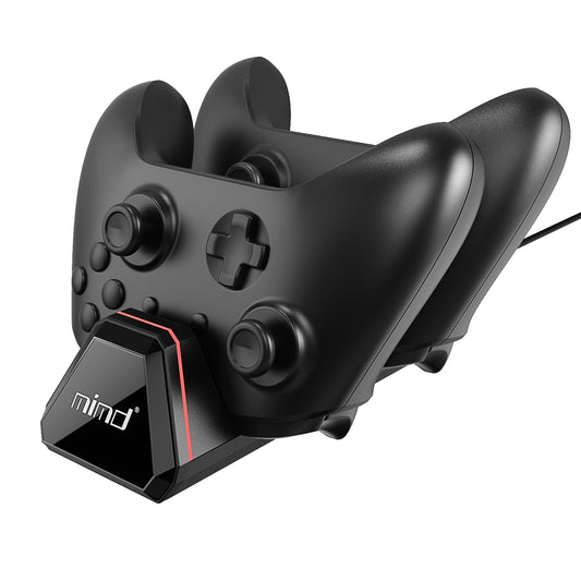 Rechargeable Battery Pack with Charging Dock – Compatible with Xbox Series X|S / Xbox One Controllers, Contact Charging Design, Includes 2 Batteries, 4 Covers, USB-C Cable